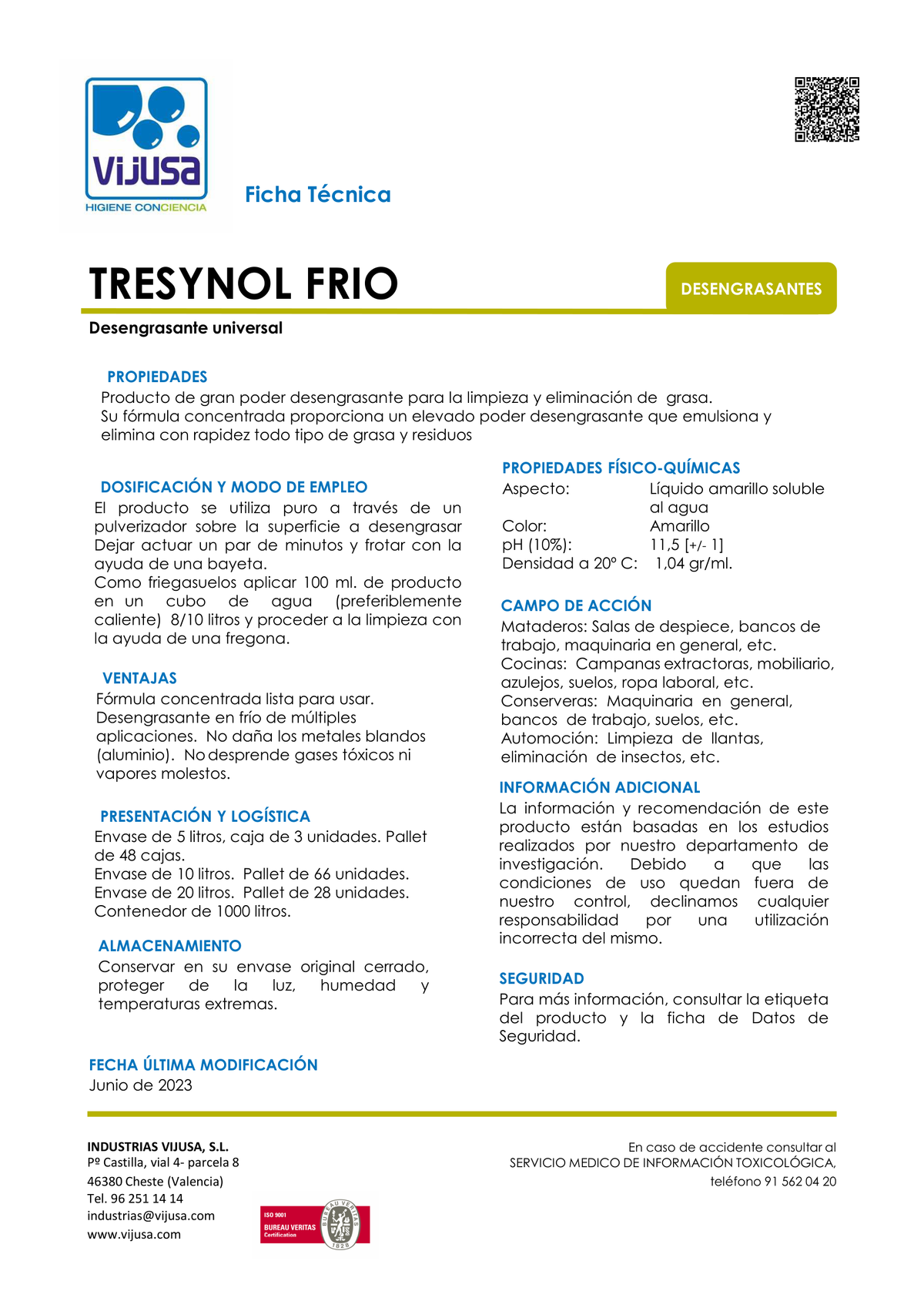 Tresynol Desengrasante 5L