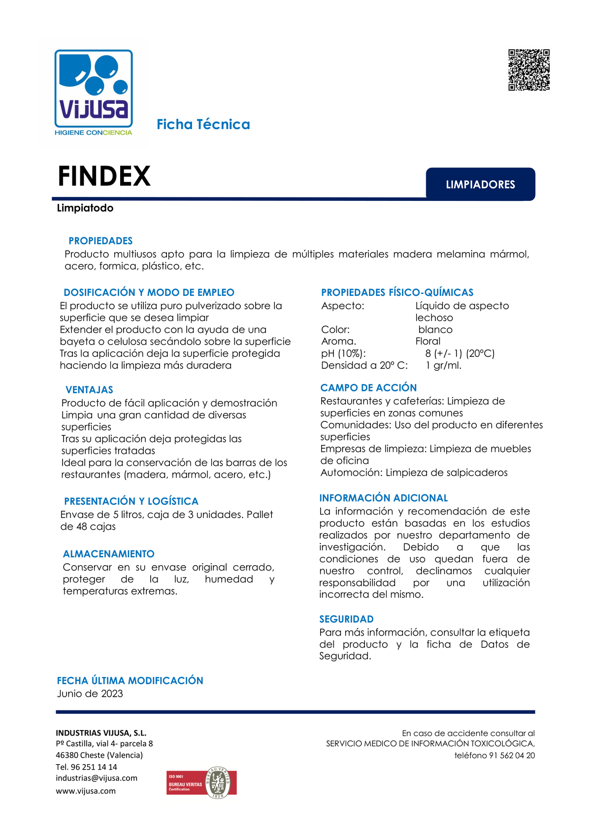 Findex Abrillantador de Madera 5L