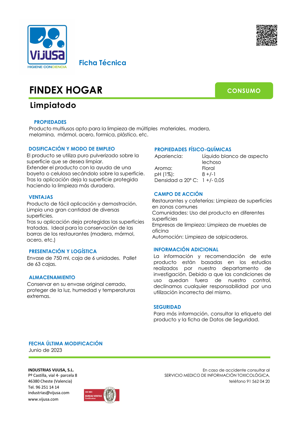 Findex Abrillantador de Madera 750ml
