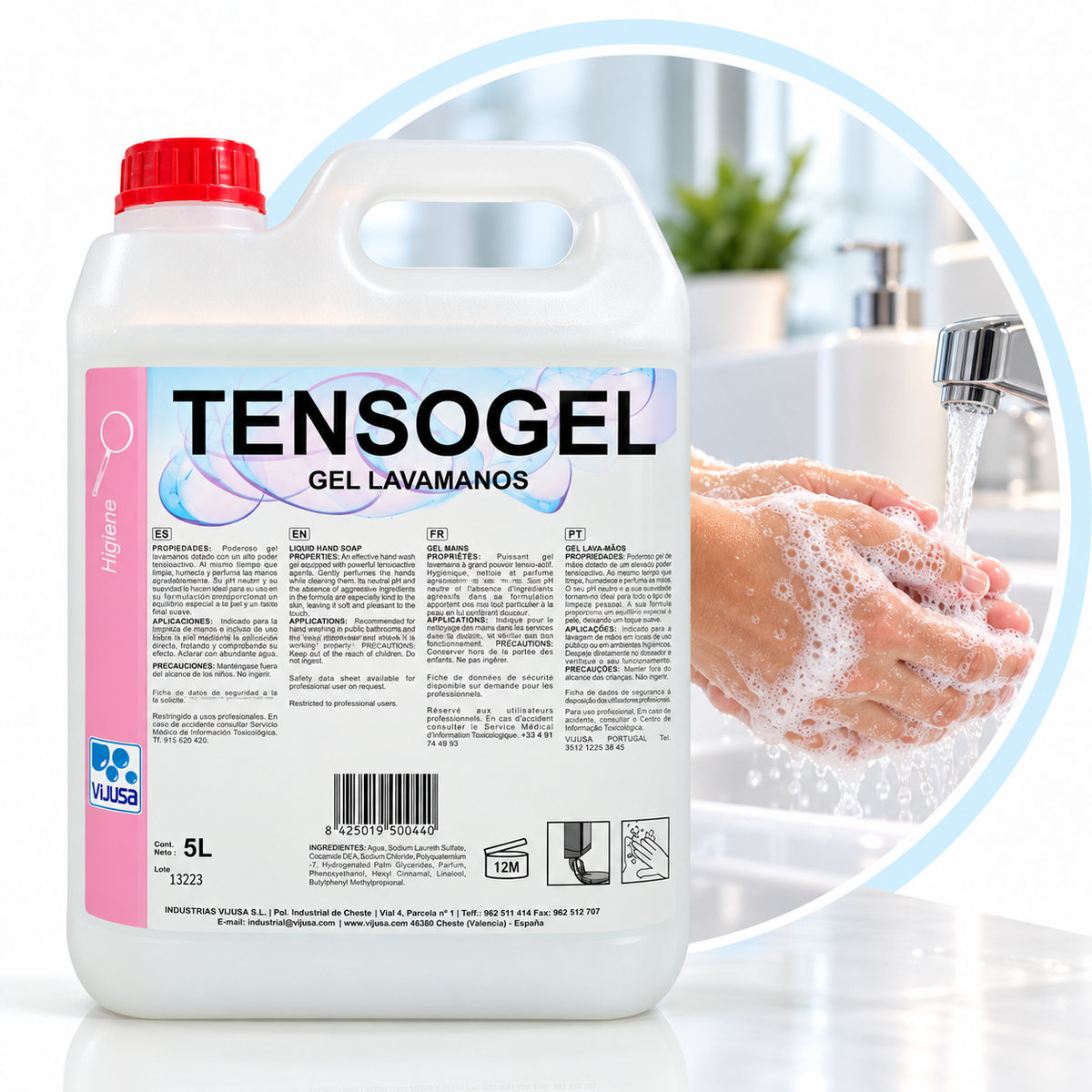 Tensogel 5L - Gel Lavamanos VIJUSA