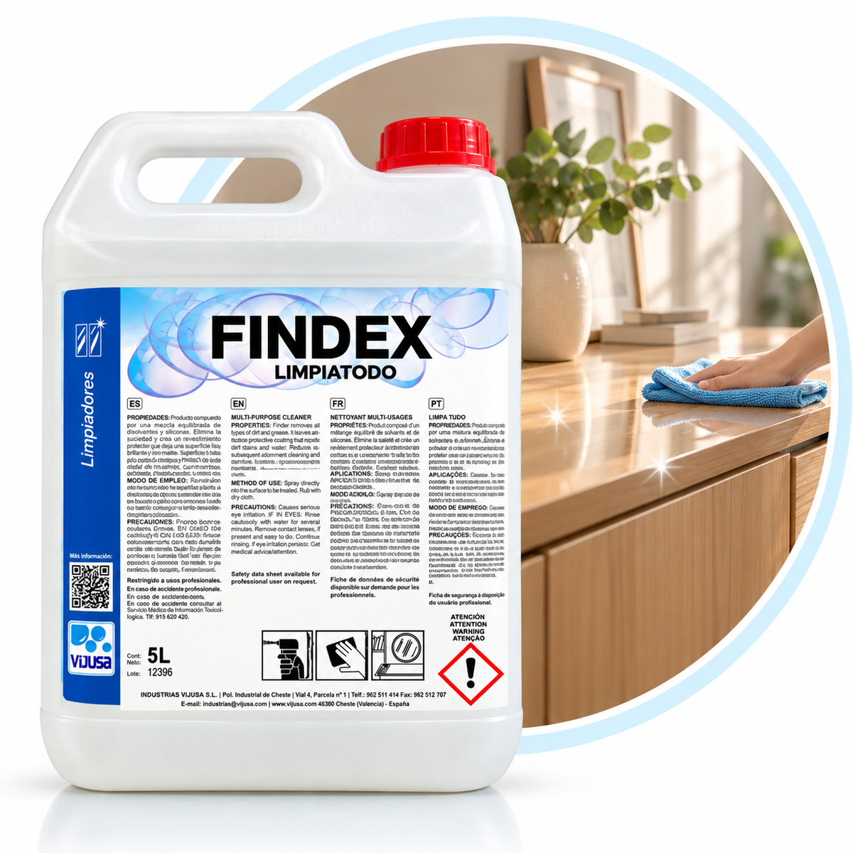 Findex 5L - Limpiatodo Multiusos VIJUSA