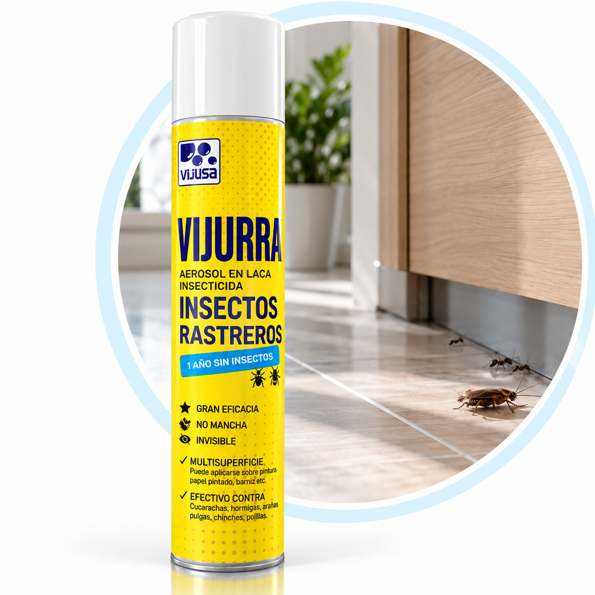 Vijurra Spray 650ml - Insecticida Insectos Rastreros VIJUSA