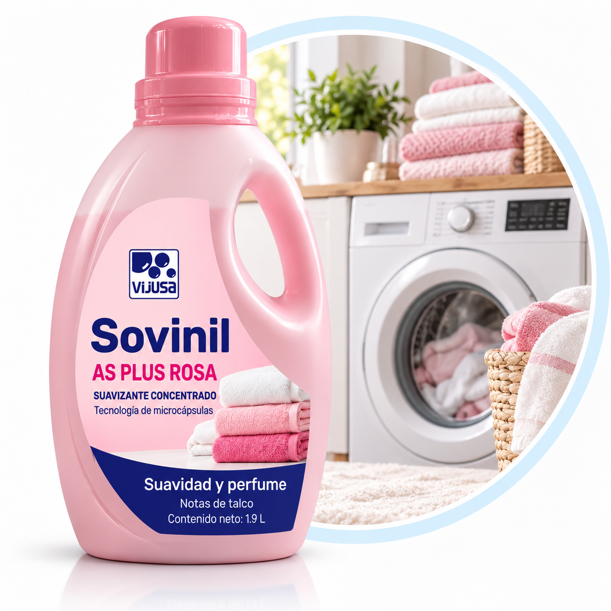 Sovinil AS Plus Rosa en lavandería